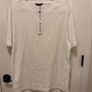 White Short Sleeve Men's Tee